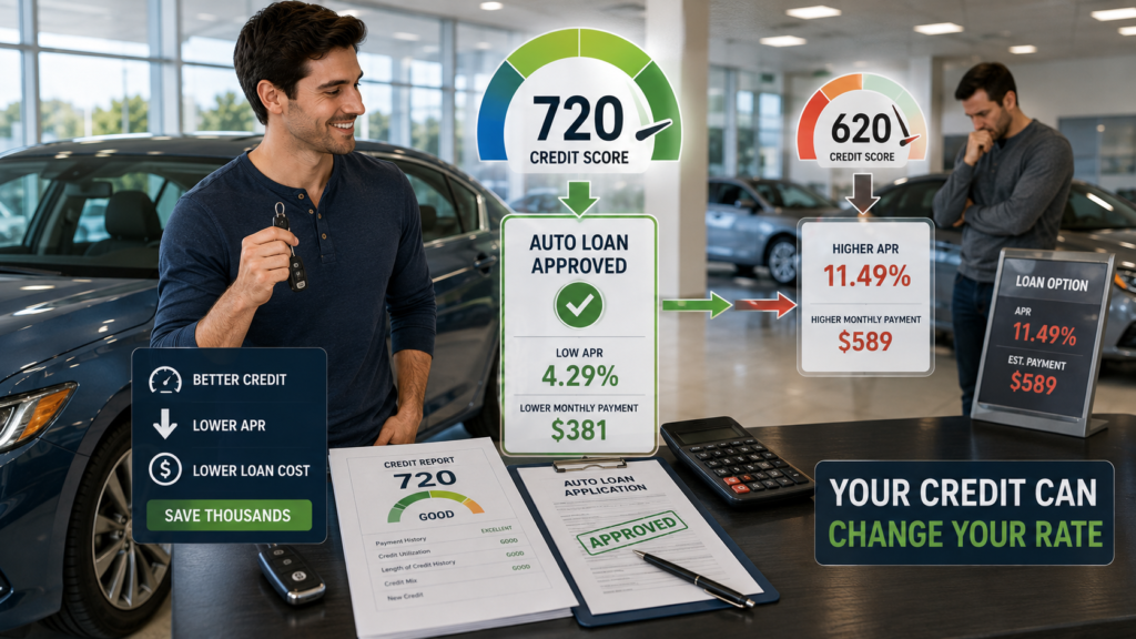 Does a Car Loan Get Cheaper When Your Credit Score Goes Up?