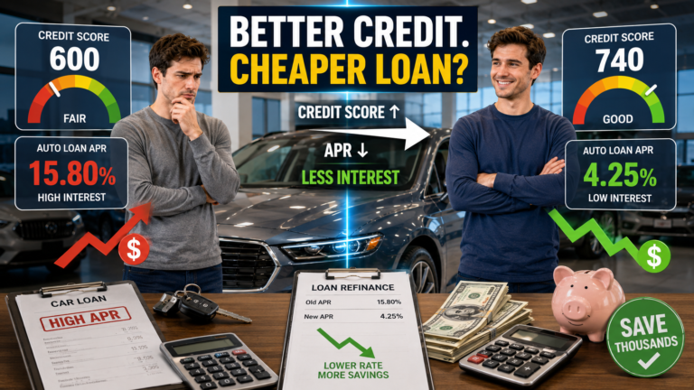Does a Car Loan Get Cheaper When Your Credit Score Goes Up?